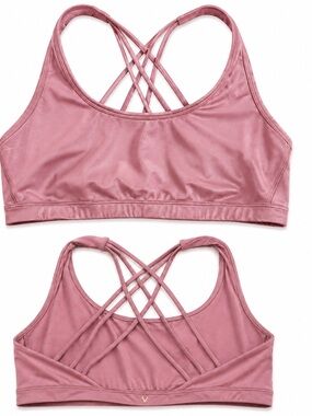 Victoria's Secret Mauve Crisscross Strappy Sports Bra